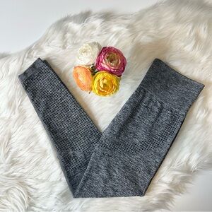 MONO B Leggings Small Gray Black High waist Tapered Leg